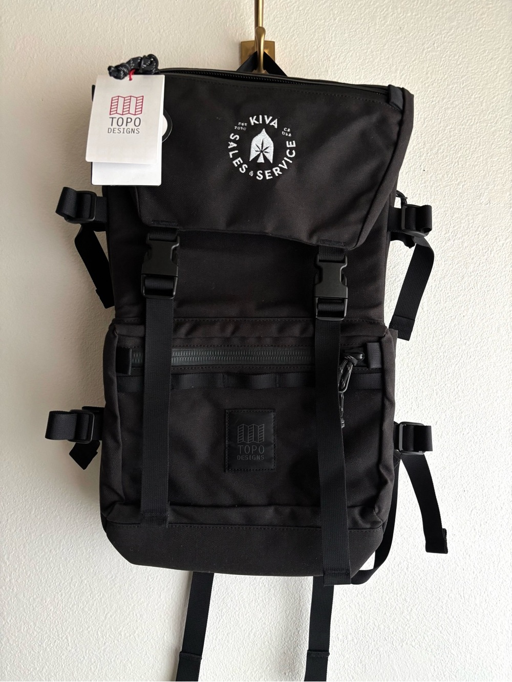 Topo Designs Rover Pack Tech Backpack Black - New with Tag